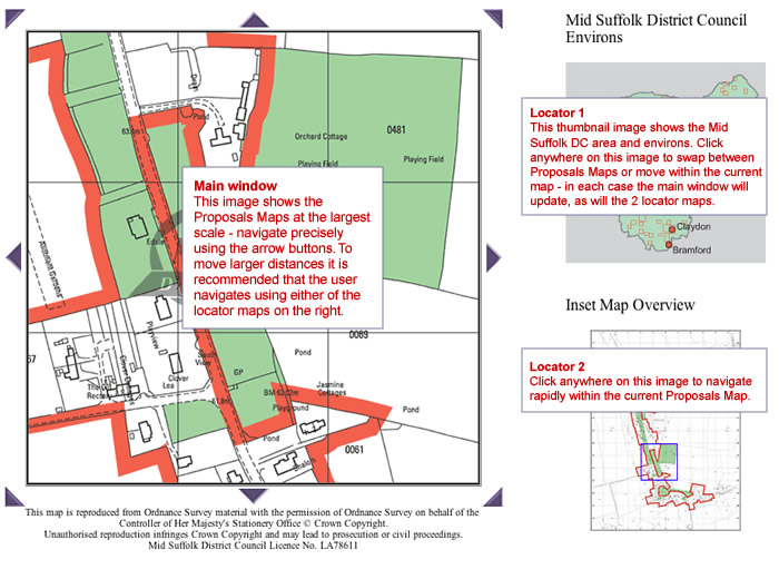 Navigating around the Local Plan maps